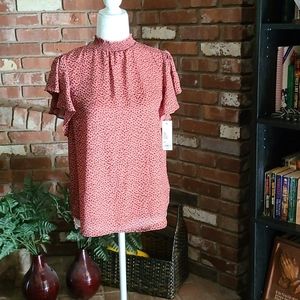 Kohl's Women's Apt 9 Smock Neck Flutter Top